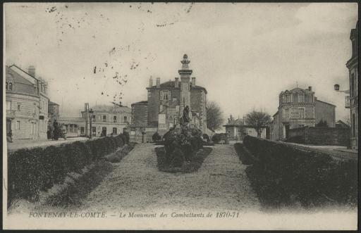 Le monument des combattants de 1870-1871 [rue de la République, près de la gare].